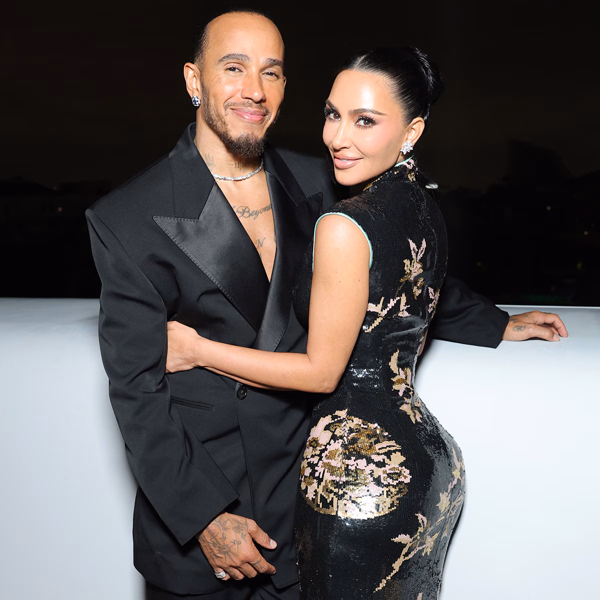 Lewis Hamilton Reveals He Got Kim Kardashian’s 4 Kids a Dog